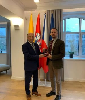 WORKING MEETING IN PRAGUE BETWEEN THE HEAD OF UADSI AND THE AMBASSADOR OF THE REPUBLIC OF LITHUANIA, ROLANDAS KAČINSKAS