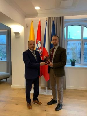 WORKING MEETING IN PRAGUE BETWEEN THE HEAD OF UADSI AND THE AMBASSADOR OF THE REPUBLIC OF LITHUANIA, ROLANDAS KAČINSKAS